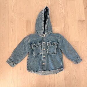 Zara Denim Hooded Jacket